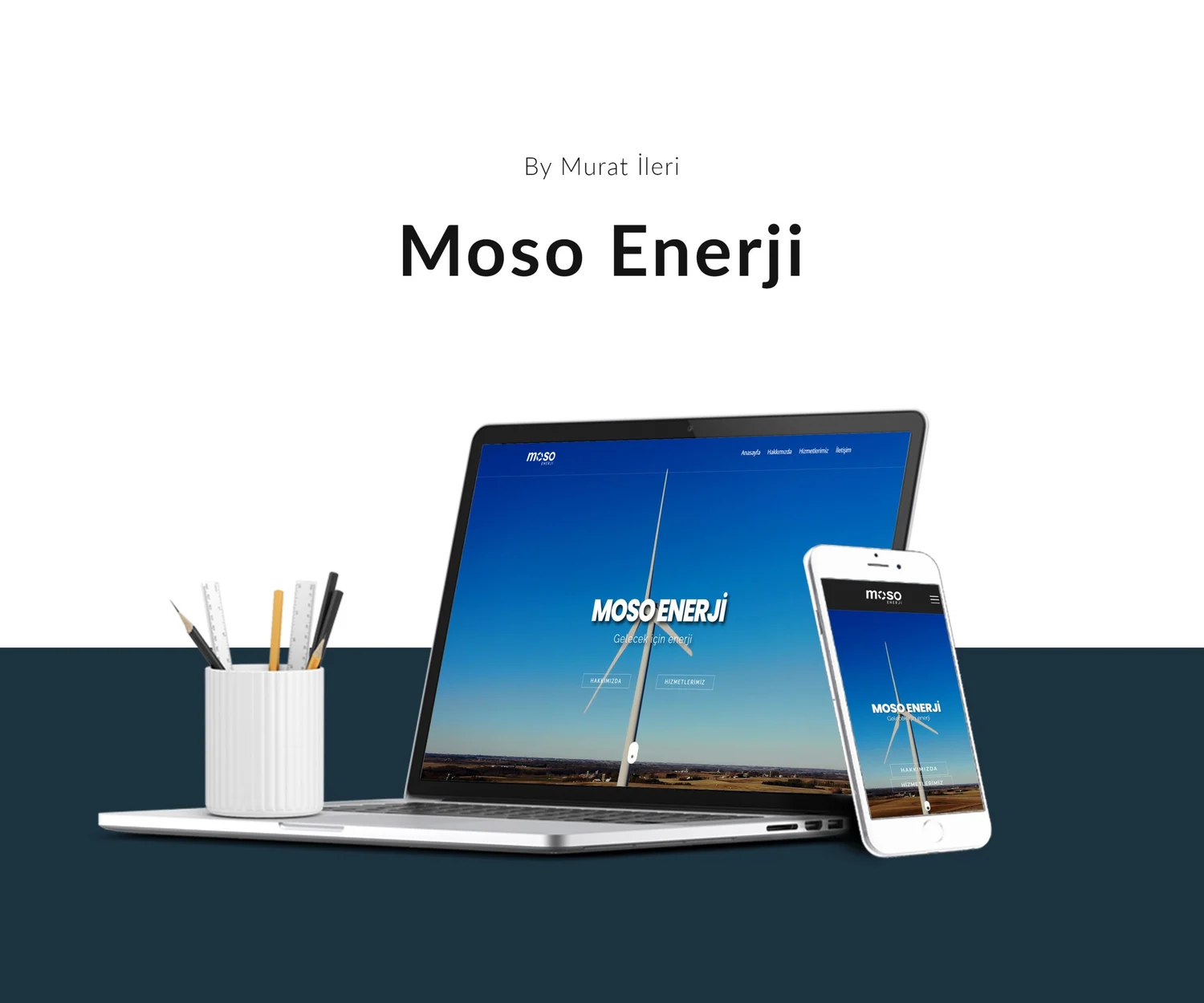 Moso Enerji için Murat İleri tarafından hazırlanan web tasarımı / site yönetimi çalışması